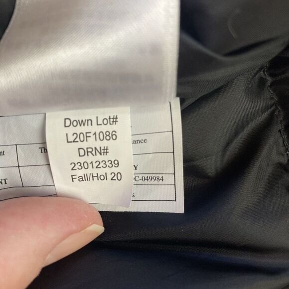 Eddie Bauer Weatheredge Parka Down Jacket Women 3X Black Quilted Faux Fur Trim - Picture 16 of 16